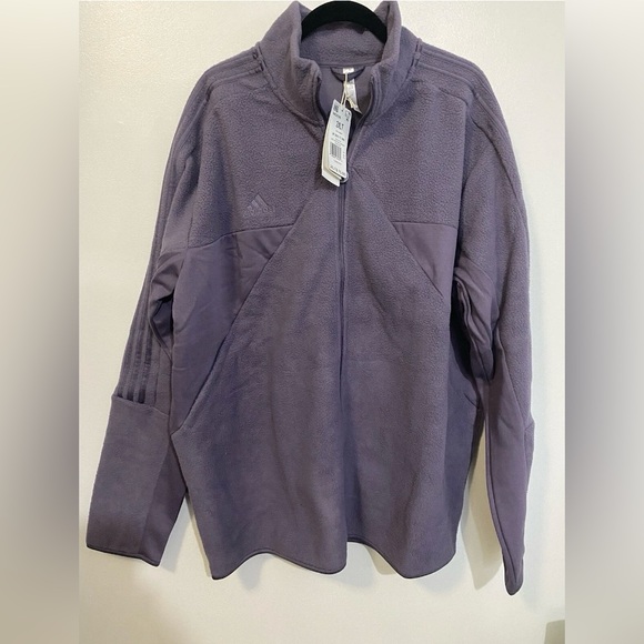 Adidas Men's Tiro Track Jacket Winterized 2XL Tall Shadow Violet Purple - Picture 3 of 8
